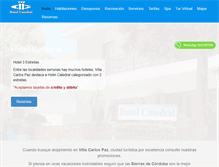 Tablet Screenshot of catedralhotel.com.ar